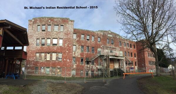 St. Michael's Indian Residential School in Alert Bay - 2015 - just prior to demolition