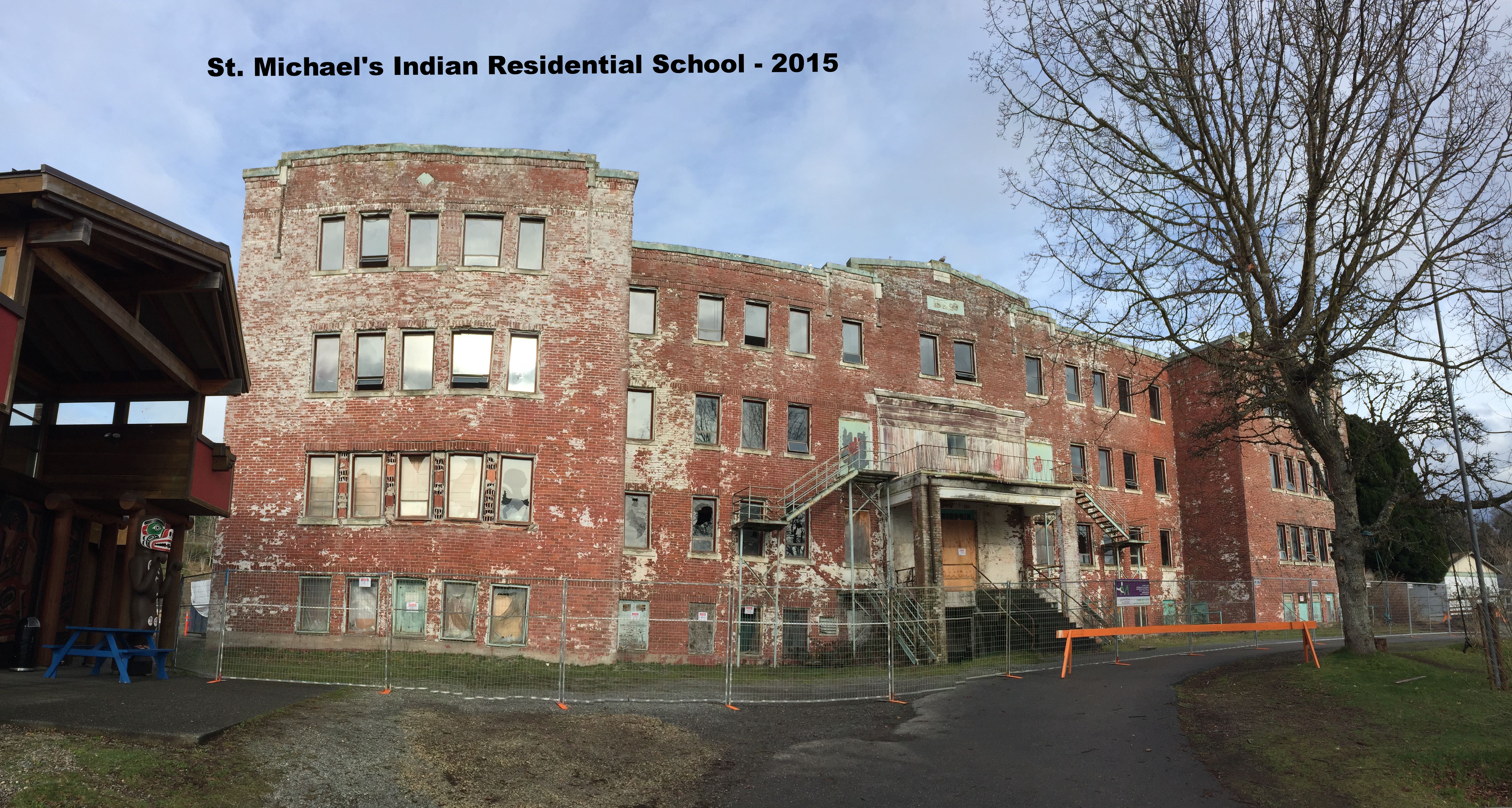 St. Michael's Indian Residential School in Alert Bay - 2015 - just prior to demolition St. Michael's Indian Residential School in Alert Bay - 2015 - just prior to demolition