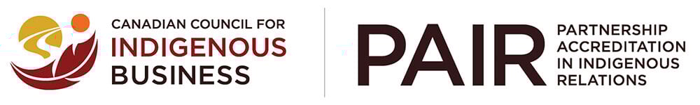 Canadian Council for Indigenous Business (CCIB) and Partnership Accreditation in Indigenous Relations (PAIR) logos