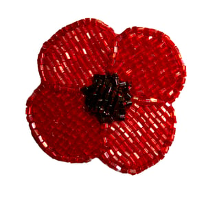 Beaded poppy