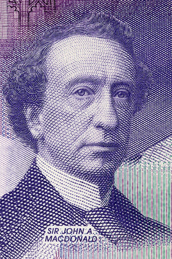 John A MacDonald money