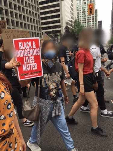 Black & Indigenous Lives Matter protest - Photo: Jo Ross