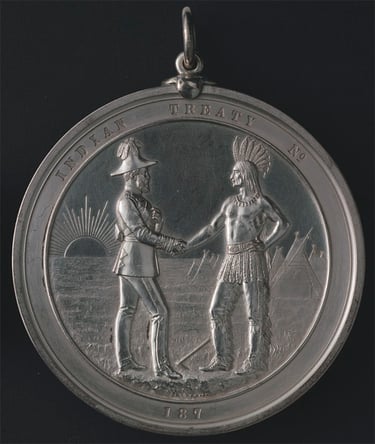Indian Chiefs Medal, Presented to commemorate Treaty Numbers 3, 4, 5, 6, 7, 8 (Queen Victoria) - e000009998