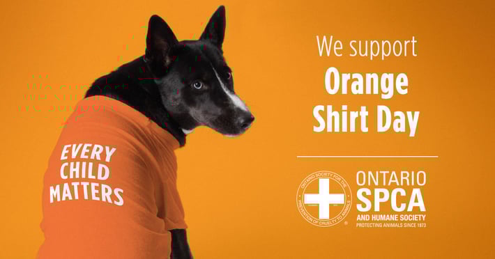 We support Orange Shirt Day - Ontario SPCA