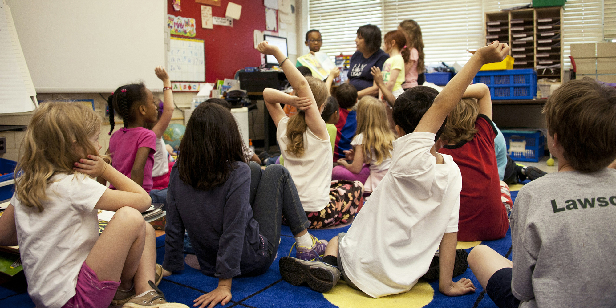 children at school