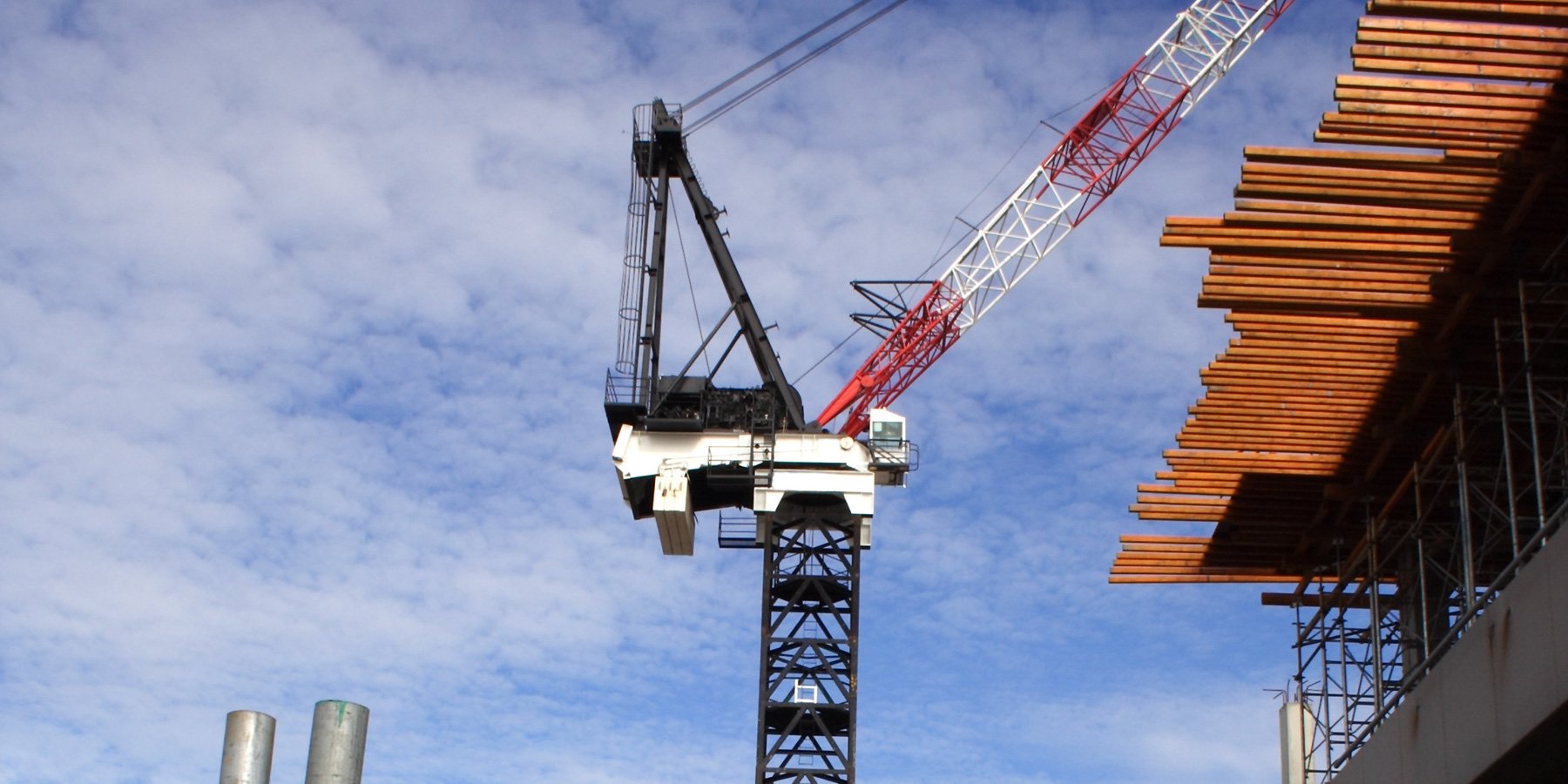 crane on construction site