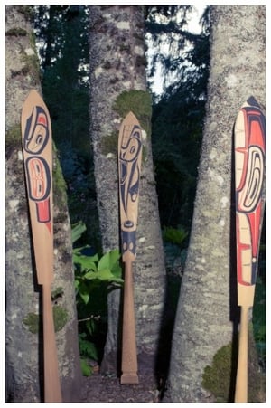 Haida paddles by Andy Wilson