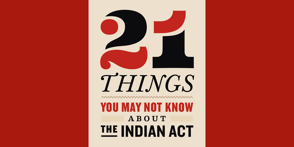 The 'Indian Act' and 'Bestseller' in the Same Sentence