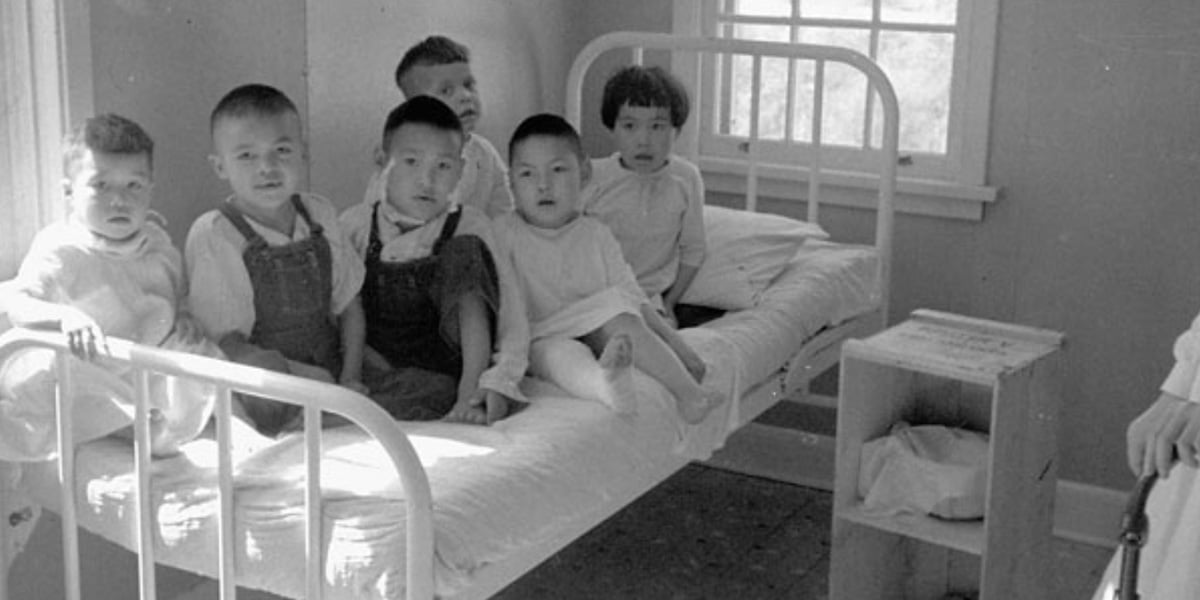 Dene children in hospital