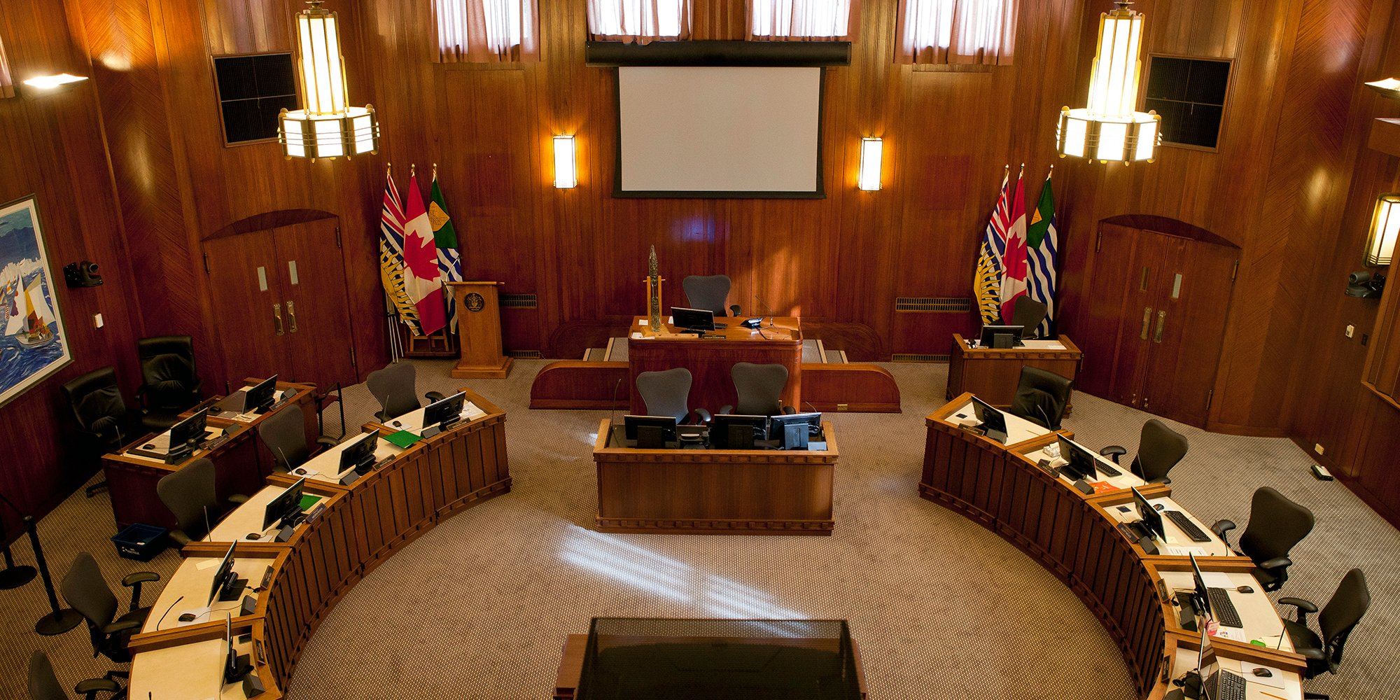 interior of Vancouver City Hall