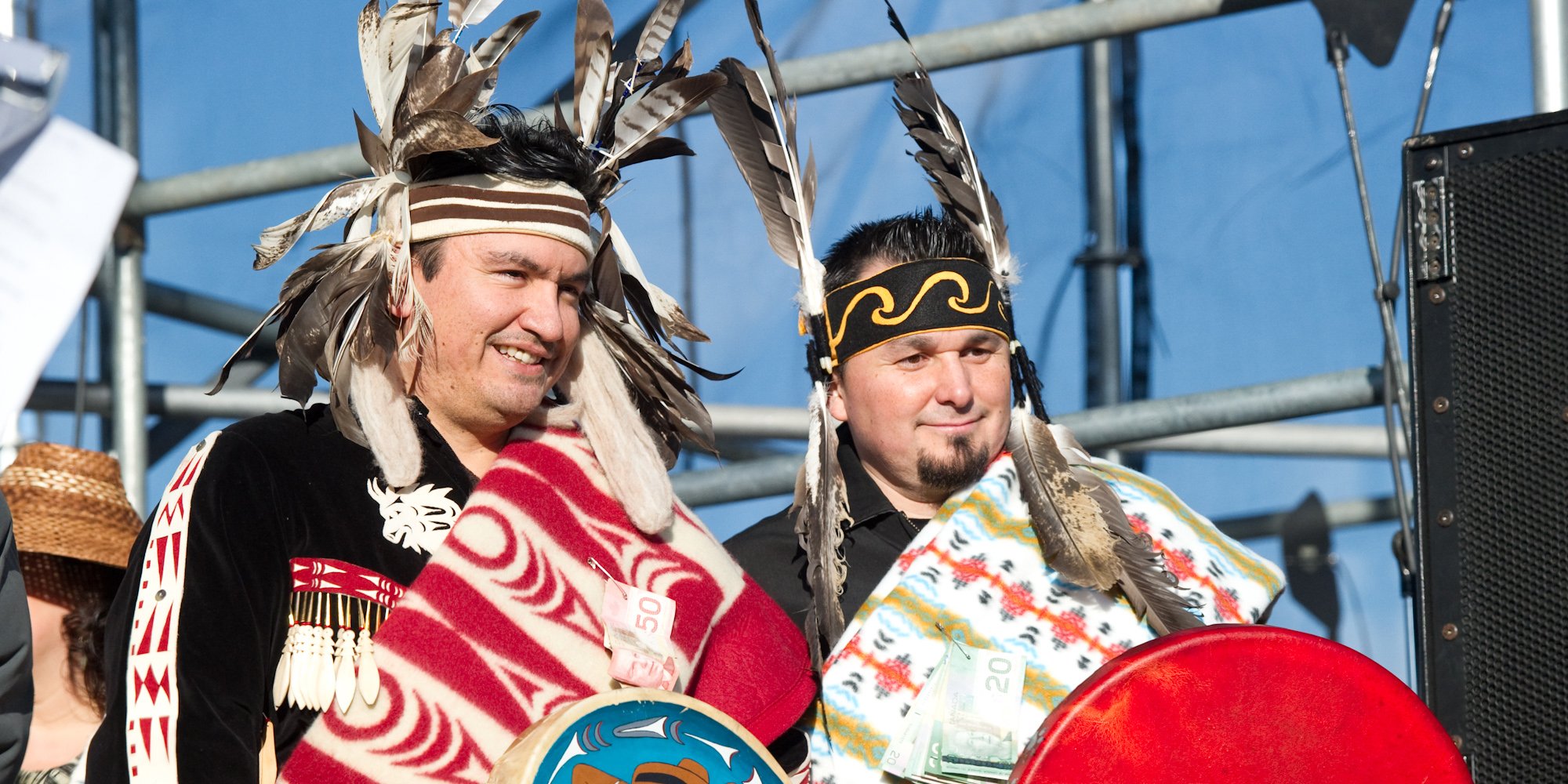 Coast Salish drummers