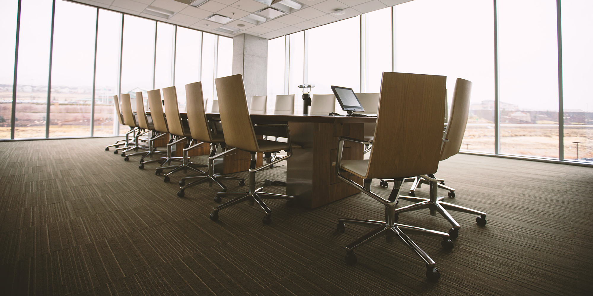 chairs in a boardroom