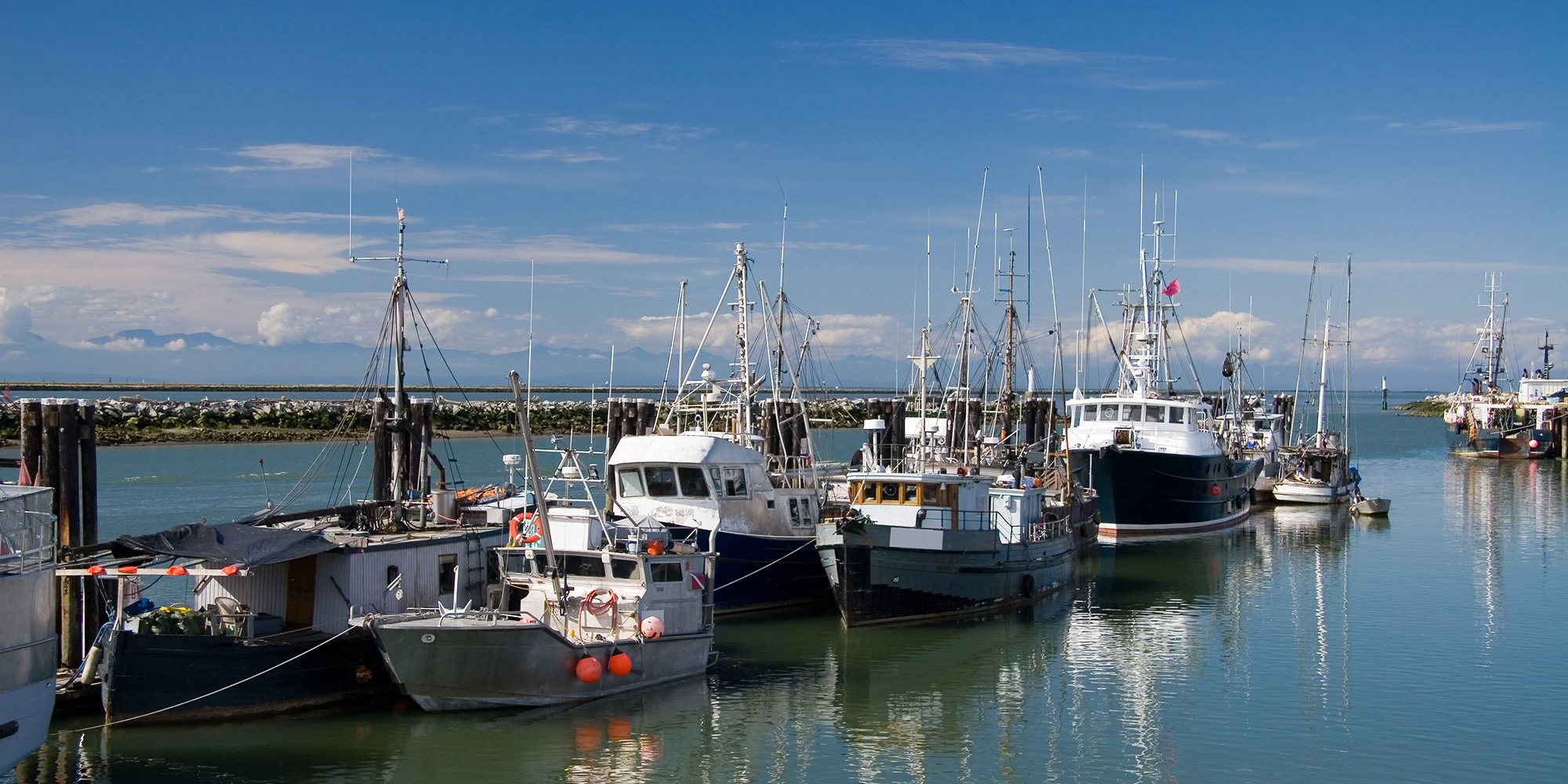 fishing boats in Steveston, BC