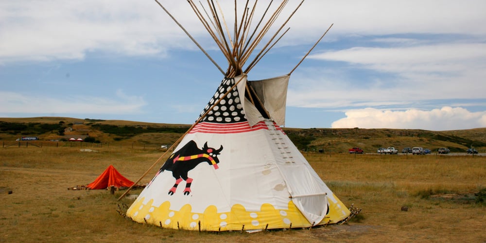 teepee at Head Smashed In, Alberta
